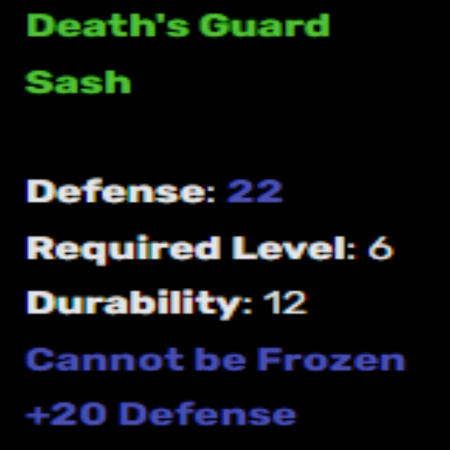 Death's Guard (Belt) Description