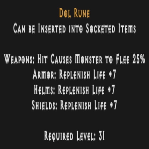 Buy D2R Dol Rune | Diablo 2 Resurrected (D2R) Item Shop - D2RGEAR