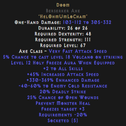 Buy D2R Weapon Rune Words | Diablo 2 Resurrected (D2R) Item Shop - D2RGEAR