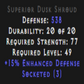 Dusk Shroud 15% ED 3 Sockets Description
