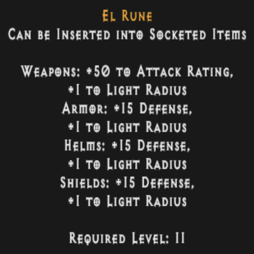 Buy D2R El Rune | Diablo 2 Resurrected (D2R) Item Shop - D2RGEAR