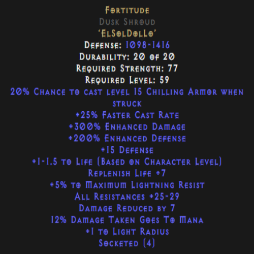 Buy D2R Fortitude Rune Word | Diablo 2 Resurrected (D2R) Item Shop ...