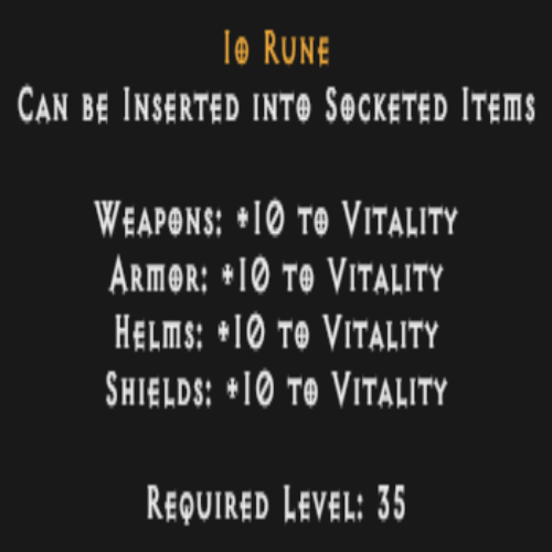 Buy D2R Io Rune | Diablo 2 Resurrected (D2R) Item Shop - D2RGEAR