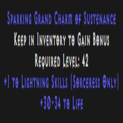 Sorceress Light Skiller 30-34 Life Description