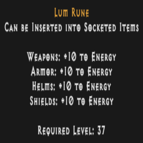 Lum Rune Description