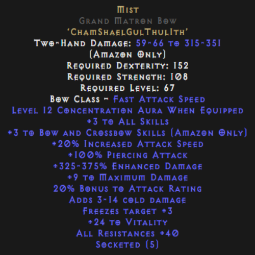 Buy D2R Mist Rune Word | Diablo 2 Resurrected (D2R) Item Shop - D2RGEAR