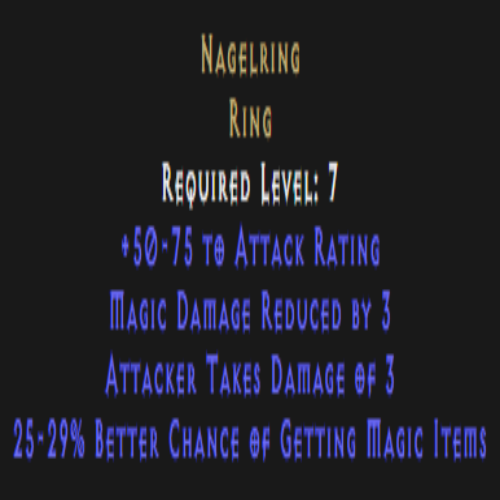 Nagelring 25-29% Magic Find Description