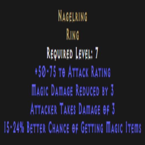 Buy D2R Nagelring 15-24% Magic Find | Diablo 2 Resurrected (D2R) Item ...