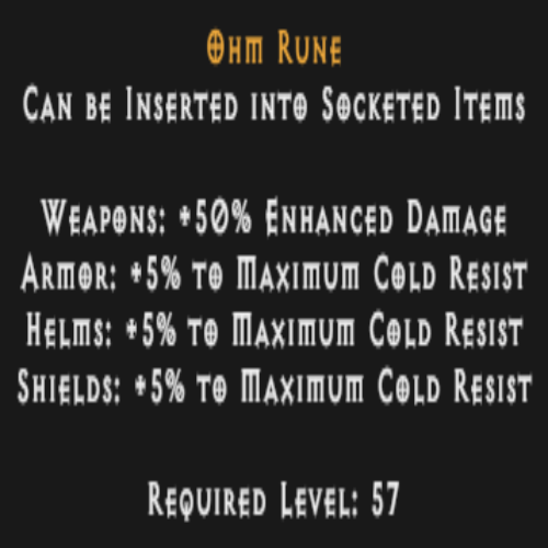 Buy D2R Ohm Rune | Diablo 2 Resurrected (D2R) Item Shop - D2RGEAR