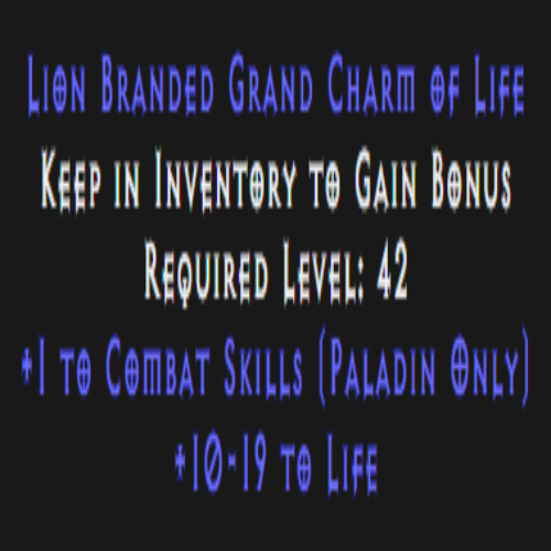 Paladin Combat Skiller 10-19 Life Description