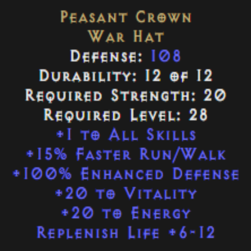 Peasant Crown Description