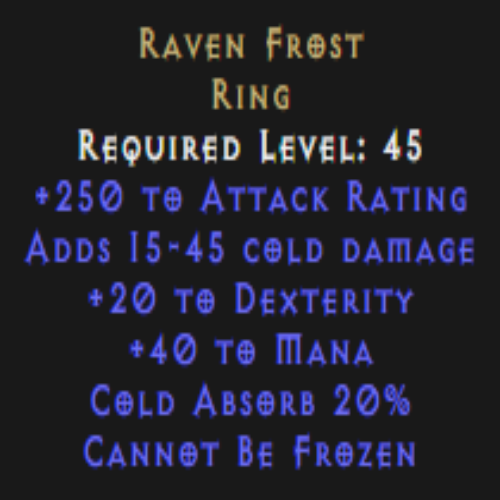 Raven Frost 20 Dex 250 AR Description