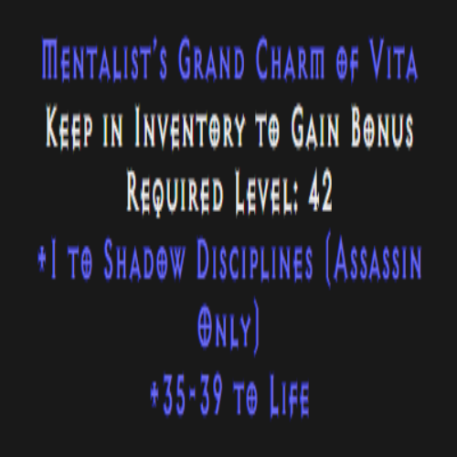 Assassin Shadow Disciplines Skiller 35-39 Life Description