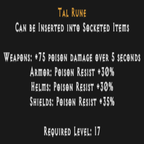 Tal Rune Description