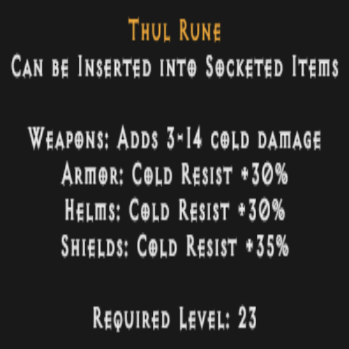 Thul Rune Description