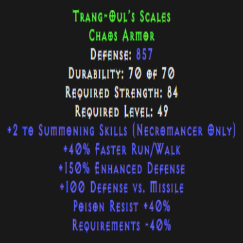 Trang-Oul’s Scales (Armor) Description