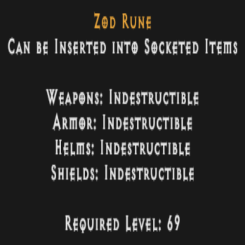 Zod Rune Description